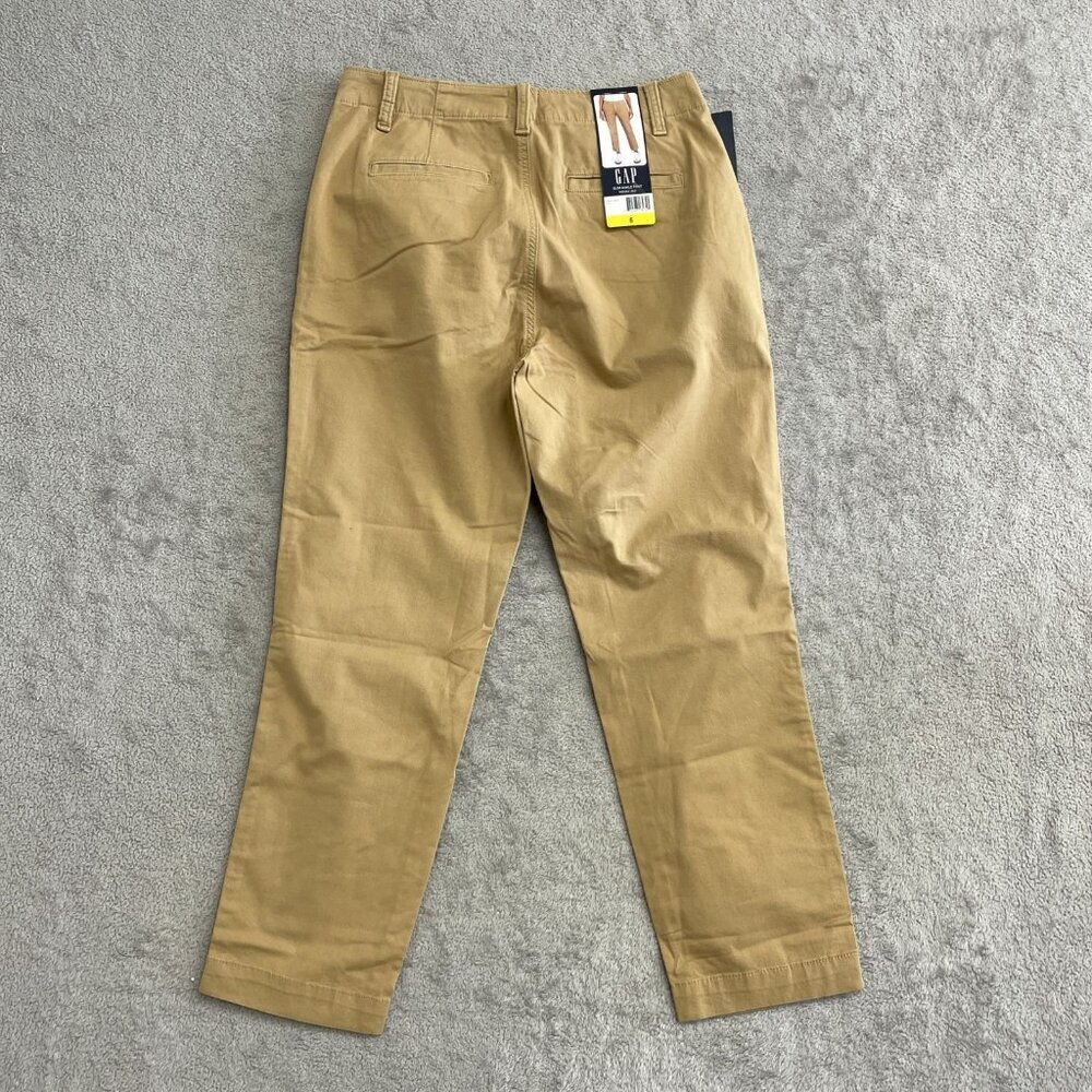 Gap Women's 6 Slim Ankle Pants Chino Tan  M0726 - Picture 6 of 11
